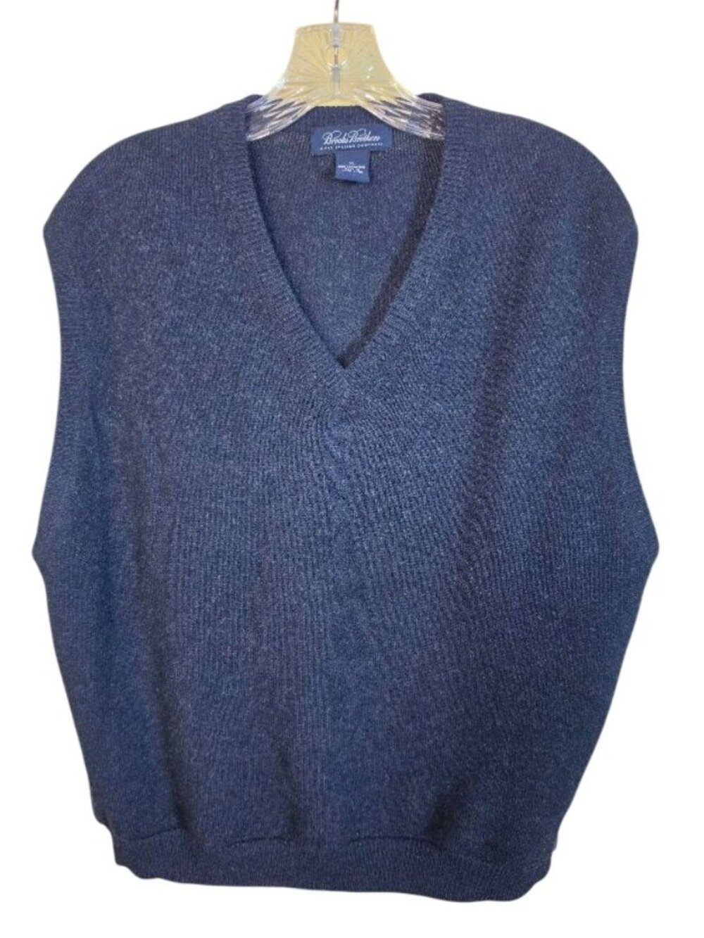 Vintage Brooks Brothers 3-Ply Italian Cashmere Sweater Vest Men's XL
